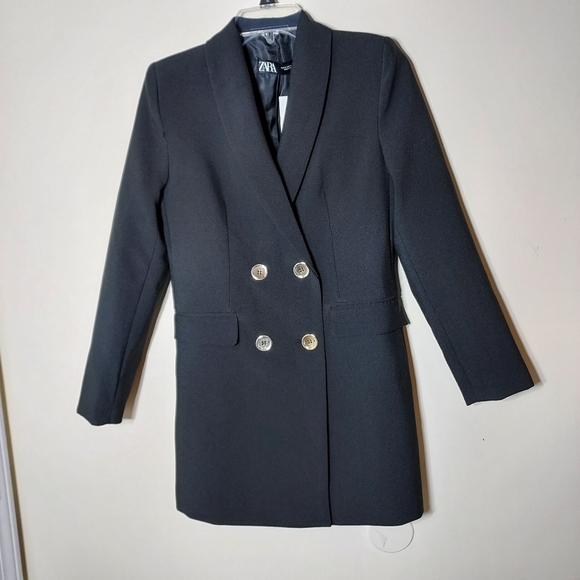 Zara double breasted long blazer - Picture 7 of 8